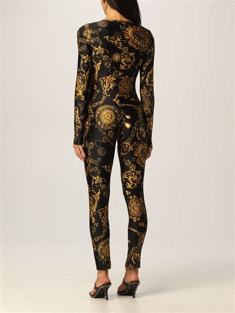 versace jungle print jumpsuit|Versace jumpsuit men.